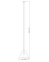 One Light Pendant by Z-Lite - Aria Collection, Modern Gold Finish - 1952P18-MGLD