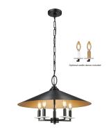 Five Light Pendant by Z-Lite - Rialto Collection, Matte Black Finish - 1953-22MB
