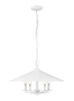 Five Light Pendant by Z-Lite - Rialto Collection, Matte White Finish - 1953-22MW