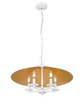 Five Light Pendant by Z-Lite - Rialto Collection, Matte White Finish - 1953-22MW