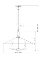 Five Light Pendant by Z-Lite - Rialto Collection, Signature Pewter Finish - 1953-22SPT