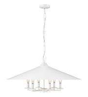 Six Light Pendant by Z-Lite - Rialto Collection, Matte White Finish - 1953-32MW