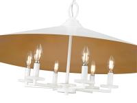 Six Light Pendant by Z-Lite - Rialto Collection, Matte White Finish - 1953-32MW