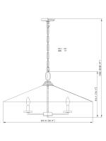 Six Light Pendant by Z-Lite - Rialto Collection, Matte White Finish - 1953-32MW