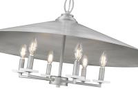 Six Light Pendant by Z-Lite - Rialto Collection, Signature Pewter Finish - 1953-32SPT
