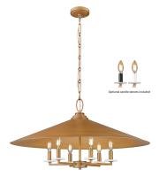 Six Light Pendant by Z-Lite - Rialto Collection, Signature Gold Finish - 1953-32SGD