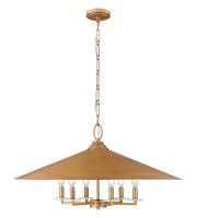 Six Light Pendant by Z-Lite - Rialto Collection, Signature Gold Finish - 1953-32SGD