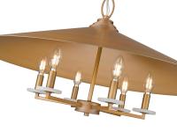Six Light Pendant by Z-Lite - Rialto Collection, Signature Gold Finish - 1953-32SGD