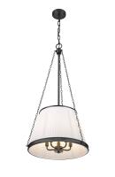 Five Light Pendant by Z-Lite - Madeline Collection, Matte Black Finish - 1954P18-MB