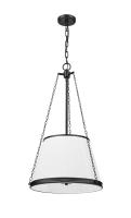 Five Light Pendant by Z-Lite - Madeline Collection, Matte Black Finish - 1954P18-MB