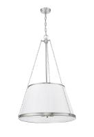 Six Light Pendant by Z-Lite - Madeline Collection, Brushed Nickel Finish - 1954P24-BN