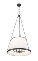 Six Light Pendant by Z-Lite - Madeline Collection, Matte Black Finish - 1954P24-MB