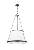 Six Light Pendant by Z-Lite - Madeline Collection, Matte Black Finish - 1954P24-MB