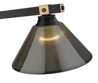 Three Light Billiard by Z-Lite - Bronte Collection, Matte Black + Rubbed Brass Finish - 1955-3MB-RB-ARS