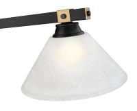 Three Light Billiard by Z-Lite - Bronte Collection, Matte Black + Rubbed Brass Finish - 1955-3MB-RB-AWL14