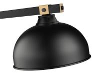 Three Light Billiard by Z-Lite - Bronte Collection, Matte Black + Rubbed Brass Finish - 1955-3MB-RB-D13MB