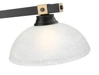 Three Light Billiard by Z-Lite - Bronte Collection, Matte Black + Rubbed Brass Finish - 1955-3MB-RB-DWL14