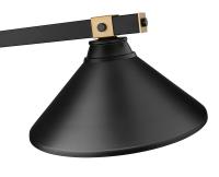 Three Light Billiard by Z-Lite - Bronte Collection, Matte Black + Rubbed Brass Finish - 1955-3MB-RB-MMB
