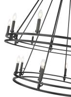 20 Light Chandelier by Z-Lite - Dennison Collection, Matte Black Finish - 4005-20MB