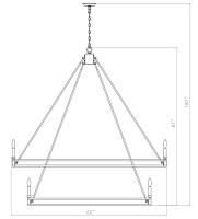 28 Light Chandelier by Z-Lite - Dennison Collection, Matte Black Finish - 4005-28MB