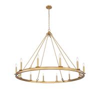 12 Light Chandelier by Z-Lite - Barclay Collection, Rubbed Brass Finish - 482R-12RB