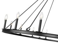 16 Light Chandelier by Z-Lite - Barclay Collection, Matte Black Finish - 482R-16MB