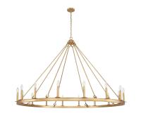 16 Light Chandelier by Z-Lite - Barclay Collection, Rubbed Brass Finish - 482R-16RB