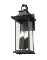Four Light Outdoor Wall Light by Z-Lite - Tiberius Collection, Black Finish - 5017B-BK
