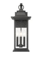 Four Light Outdoor Wall Light by Z-Lite - Tiberius Collection, Black Finish - 5017B-BK