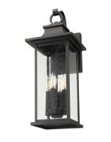 Four Light Outdoor Wall Light by Z-Lite - Tiberius Collection, Black Finish - 5017B-BK