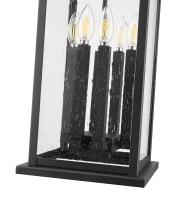 Six Light Outdoor Chain Mount Ceiling Fixture by Z-Lite - Tiberius Collection, Black Finish - 5017CHXL-BK