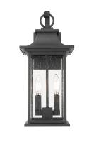 Two Light Outdoor Wall Sconce by Z-Lite - Tiberius Collection, Black Finish - 5017M-BK