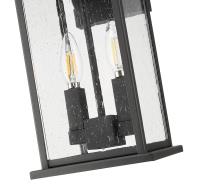 Two Light Outdoor Wall Sconce by Z-Lite - Tiberius Collection, Black Finish - 5017M-BK