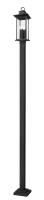Four Light Outdoor Post Mounted Fixture by Z-Lite - Tiberius Collection, Black Finish - 5017PHBS-536P-BK