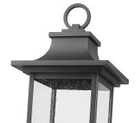 Four Light Outdoor Post Mount Fixture by Z-Lite - Tiberius Collection, Black Finish - 5017PHBS-BK