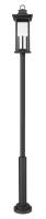 Six Light Outdoor Post Mounted Fixture by Z-Lite - Tiberius Collection, Black Finish - 5017PHXLR-5010P-BK
