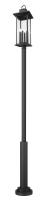 Six Light Outdoor Post Mounted Fixture by Z-Lite - Tiberius Collection, Black Finish - 5017PHXLR-5010P-BK