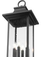 Six Light Outdoor Post Mounted Fixture by Z-Lite - Tiberius Collection, Black Finish - 5017PHXLR-5010P-BK