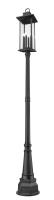 Six Light Outdoor Post Mounted Fixture by Z-Lite - Tiberius Collection, Black Finish - 5017PHXLR-564P-BK