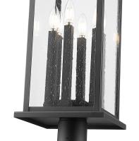 Six Light Outdoor Post Mounted Fixture by Z-Lite - Tiberius Collection, Black Finish - 5017PHXLR-564P-BK