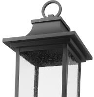 Six Light Outdoor Post Mount Fixture by Z-Lite - Tiberius Collection, Black Finish - 5017PHXLS-BK