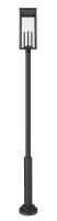 Four Light Outdoor Post Mounted Fixture by Z-Lite - Nova Collection, Black Finish - 5018PHBR-5010P-BK