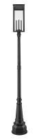 Four Light Outdoor Post Mounted Fixture by Z-Lite - Nova Collection, Black Finish - 5018PHBR-564P-BK