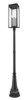 Five Light Outdoor Post Mounted Fixture by Z-Lite - Nova Collection, Black Finish - 5018PHXLR-564P-BK