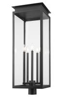 Five Light Outdoor Post Mount Fixture by Z-Lite - Nova Collection, Black Finish - 5018PHXLR-BK