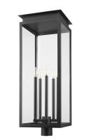 Five Light Outdoor Post Mount Fixture by Z-Lite - Nova Collection, Black Finish - 5018PHXLR-BK