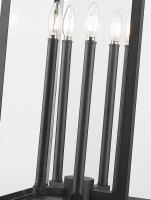 Five Light Outdoor Post Mount Fixture by Z-Lite - Nova Collection, Black Finish - 5018PHXLR-BK