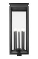 Five Light Outdoor Post Mount Fixture by Z-Lite - Nova Collection, Black Finish - 5018PHXLS-BK