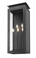 Five Light Outdoor Wall Light by Z-Lite - Nova Collection, Black Finish - 5018XL-BK