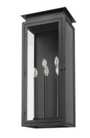 Five Light Outdoor Wall Light by Z-Lite - Nova Collection, Black Finish - 5018XL-BK
